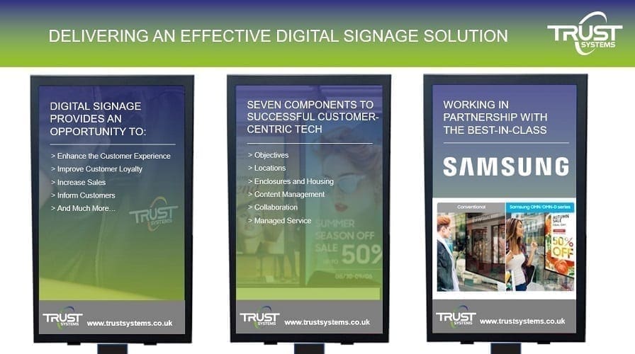 An effective digital signage solution